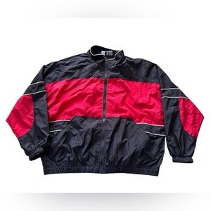 MTA Pro Men’s Windbreaker Full Zip Jacket Nylon Blend Size XL 90s Style